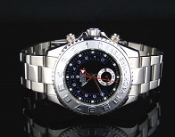 ROLEX YACHTMASTER BLACK DIAL  (R18YM)