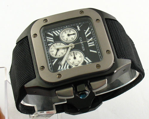 CARTIER SANTOS BLACK CHONOGRAPH