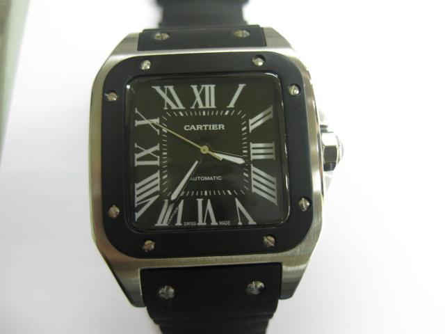 CARTIER SANTOS 100 AUTOMATIC BLACK 40mm (C50B)