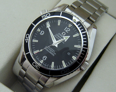 OMEGA PLANET OCEAN STEEL BLACK  -Ø45mm