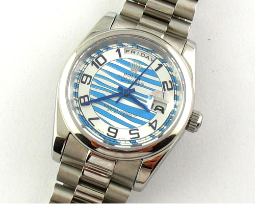 ROLEX OYSTER PERPETUAL BLUE-