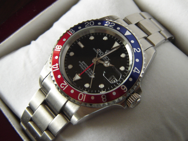 Replica Rolex GMT MASTER II Azul/Rojo