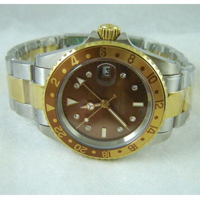 REPLICA ROLEX GMT MASTER II Marron/Oro