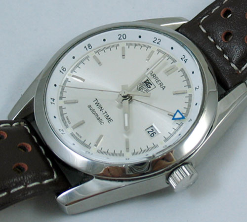REPLICA CARRERA TWIN TIME WHITE DIAL